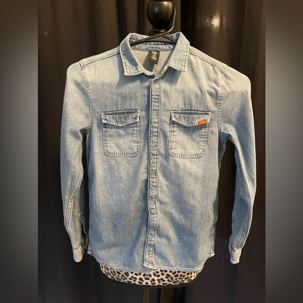 Boys denim button shirt